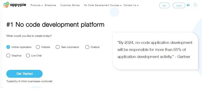 Làm App kiếm tiền bằng Appypie
